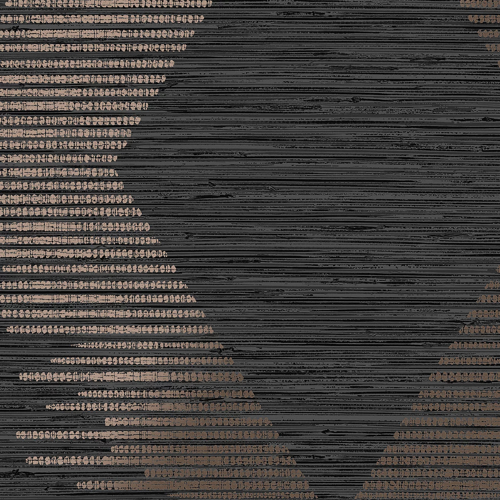 Graham & Brown Serenity Geometric Black & Rose Gold Wallpaper 120723