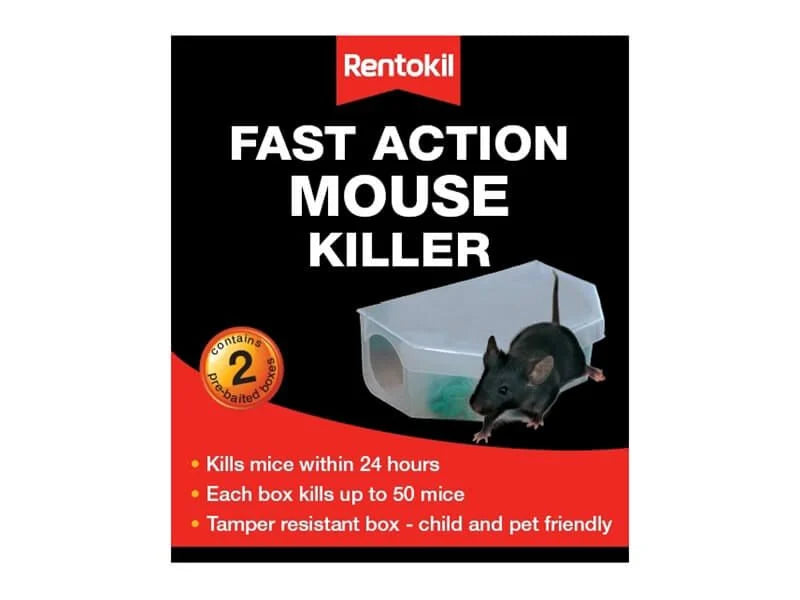 Rentokil Fast Action Mouse Killer (Pack of 2)