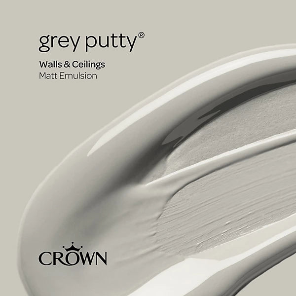 Crown Grey Putty Matt Paint 5L
