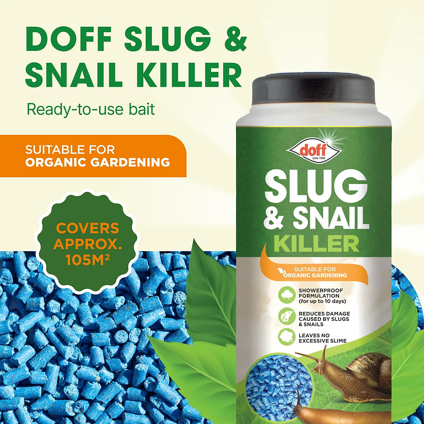 Doff Slug & Snail Killer 400g - Effective Pest Control Solution