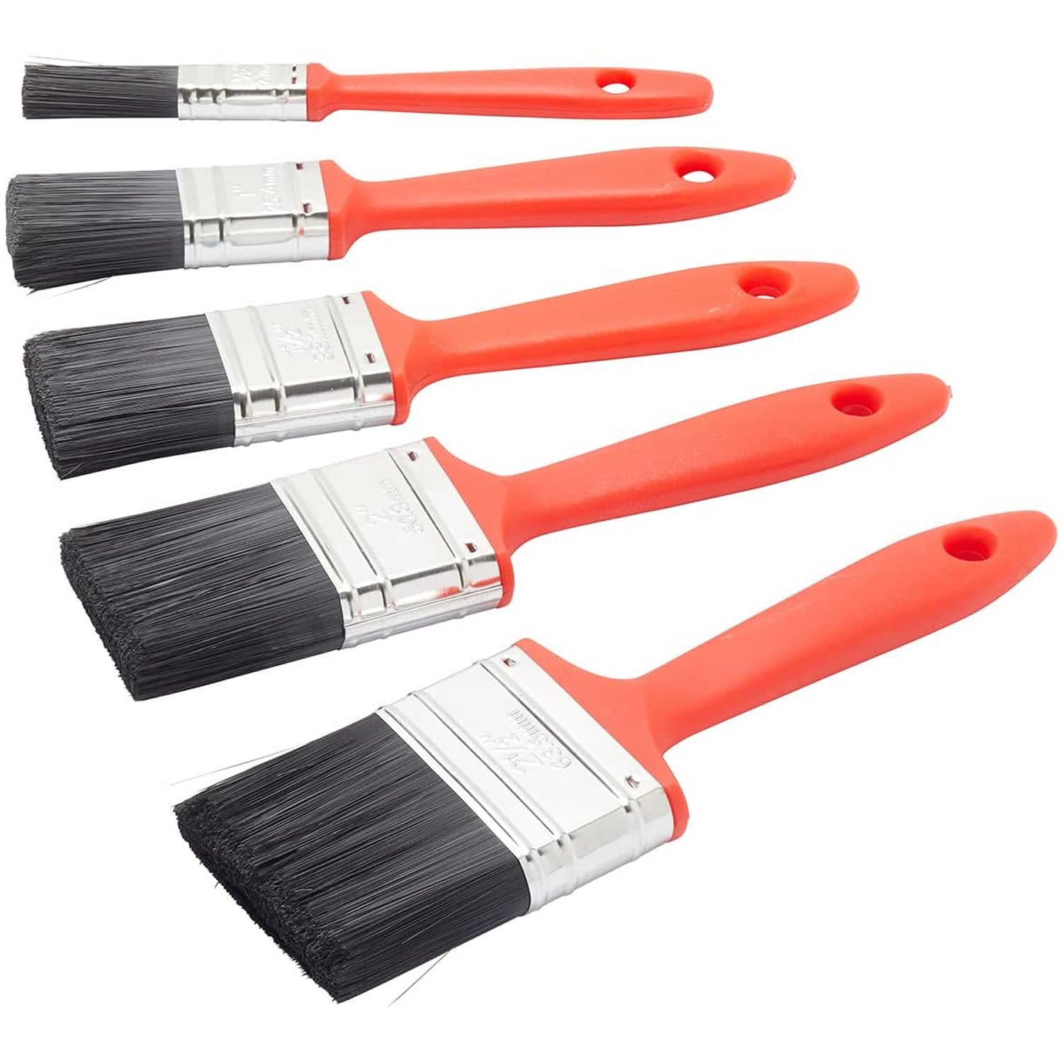 FFJ 5 Piece Paint Brush Set Multi Purpose Paint Emulsion, Gloss, Satin Fit For The Job