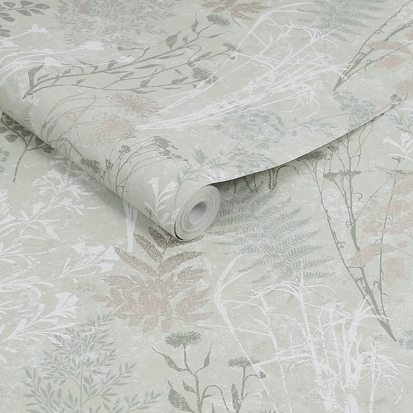 Graham & Brown Organics Sage Green Floral Wallpaper 120716
