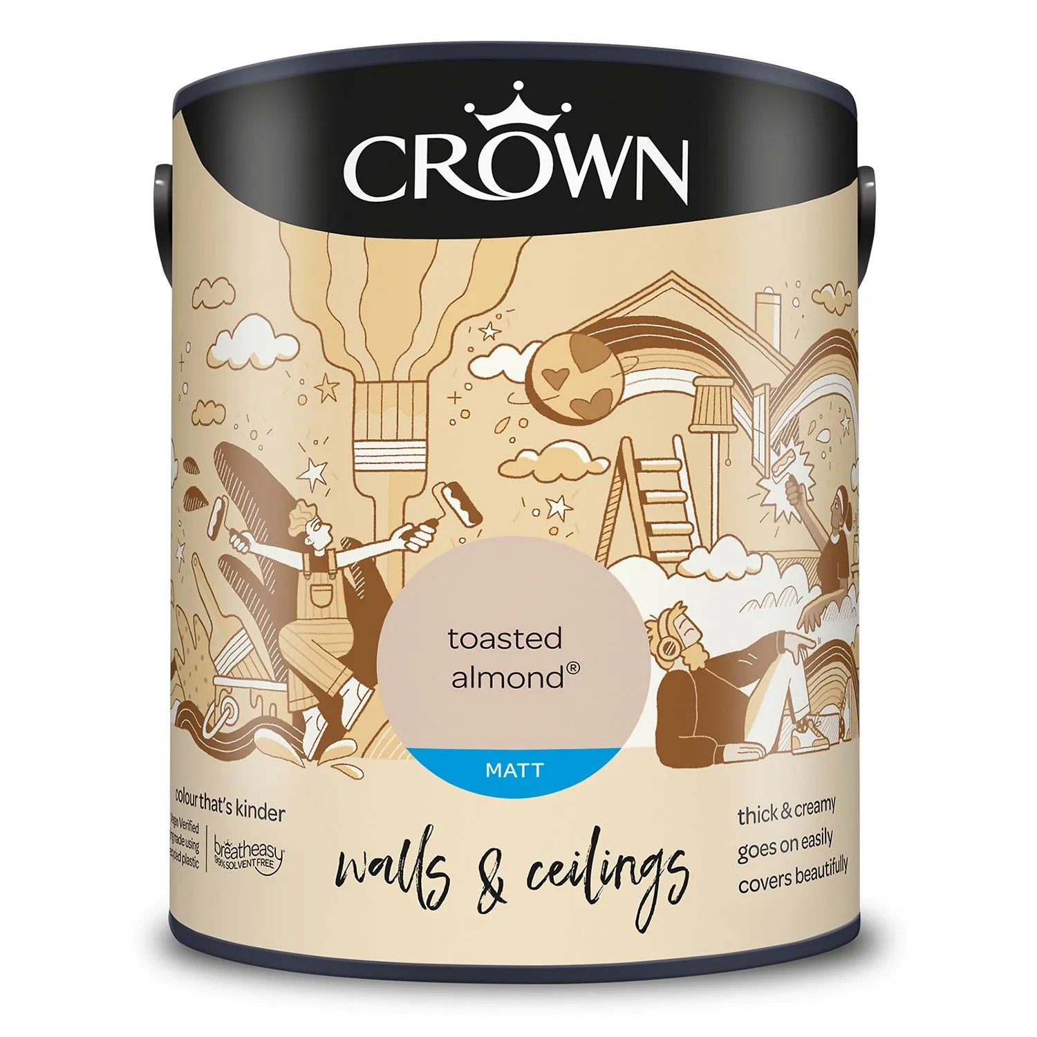Crown Toasted Almond Matt Paint 5L