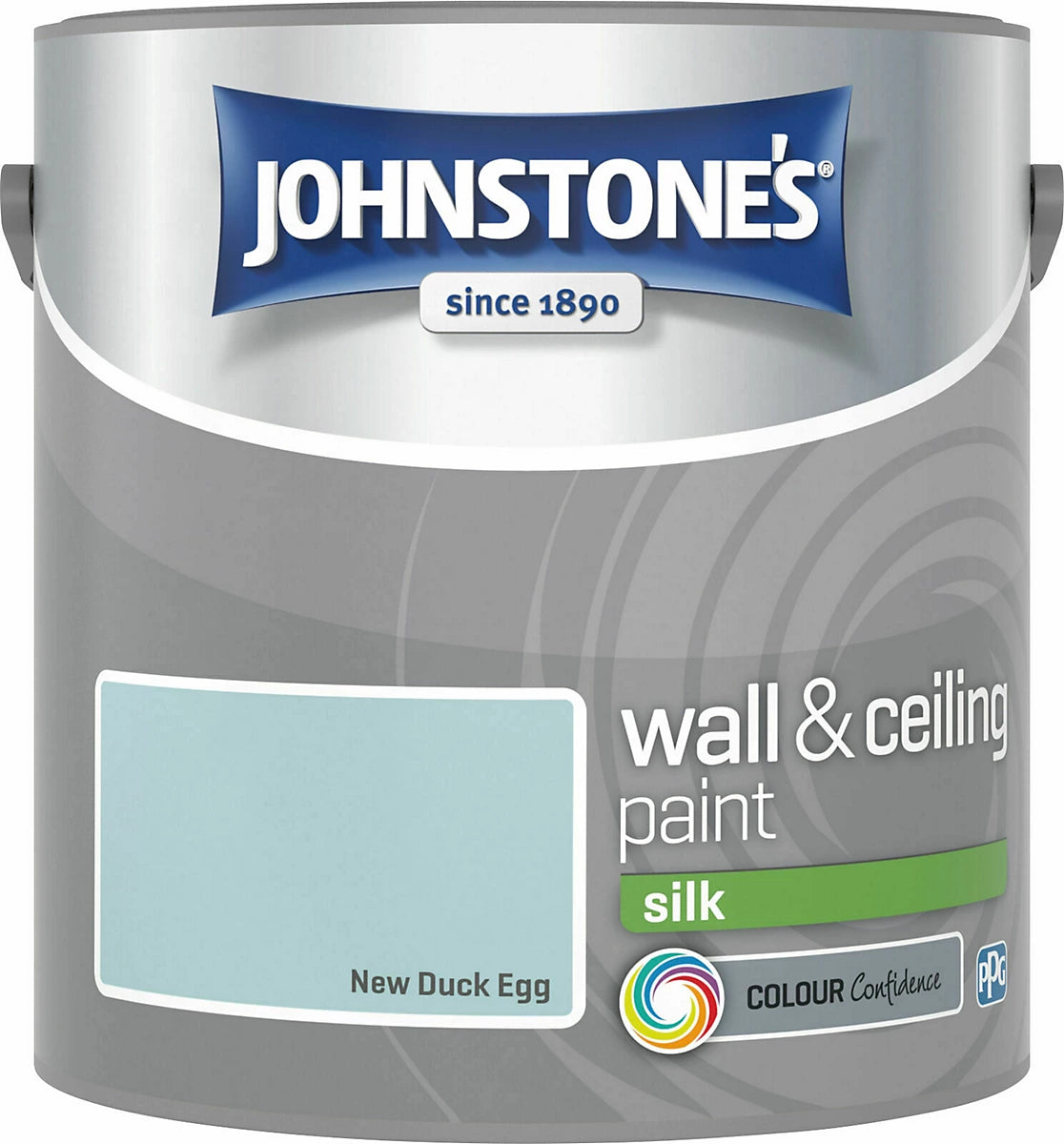 Johnstone’s New Duck Egg Silk Wall & Ceiling Emulsion Paint 2.5L