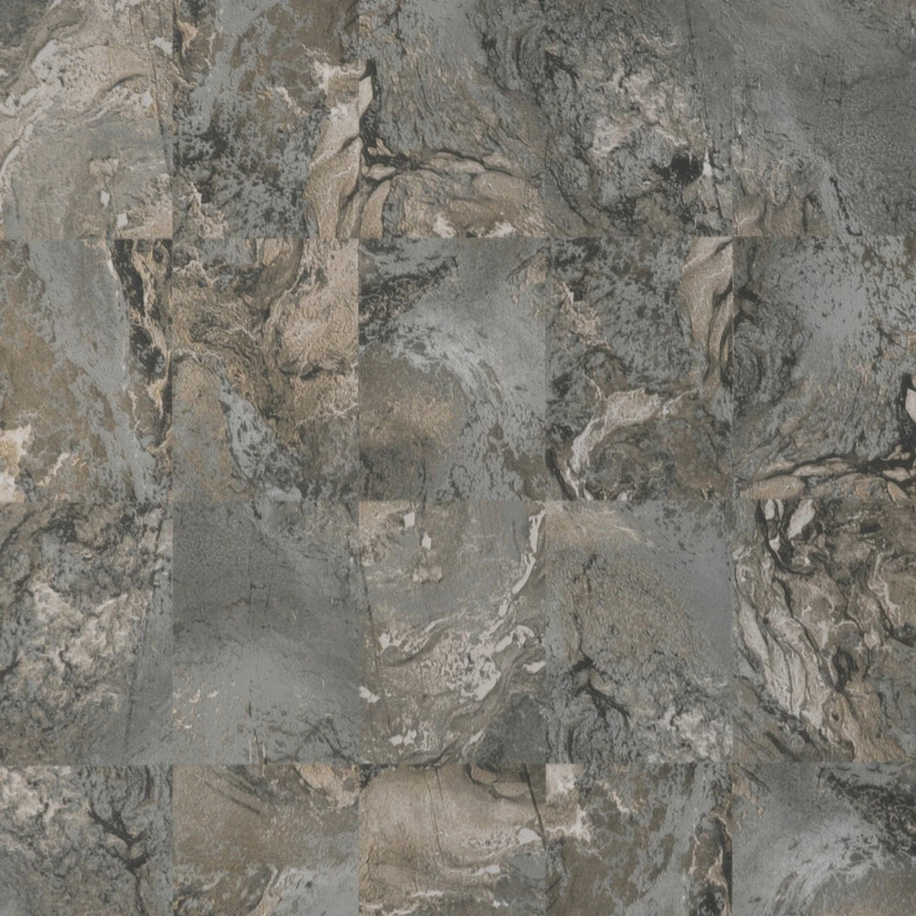 Vymura Savona Marble Tile Slate Heavyweight Wallpaper M95637