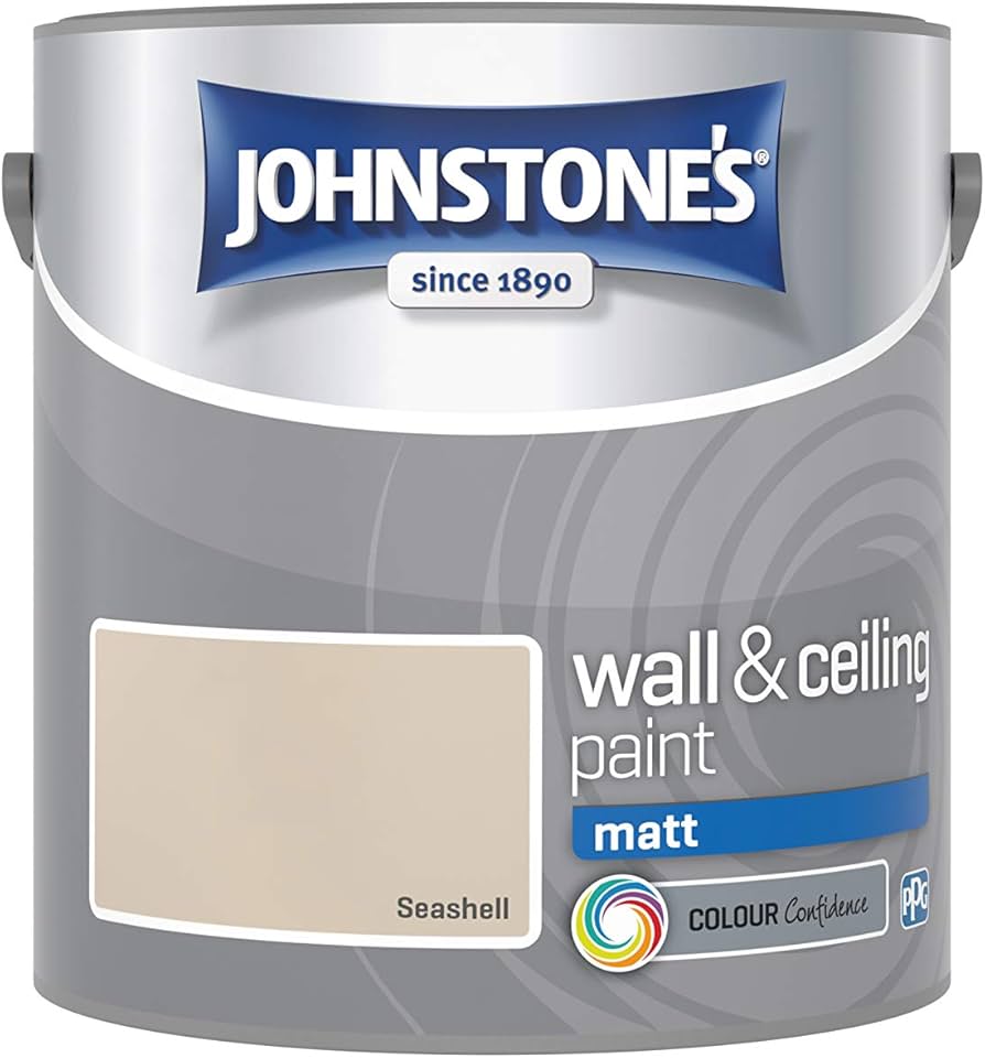 Johnstone’s Seashell Matt Wall & Ceiling Emulsion Paint 2.5L