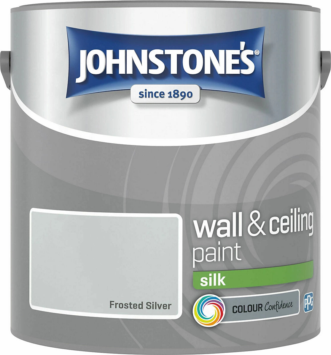 Johnstone’s Frosted Silver Silk Wall & Ceiling Emulsion Paint 2.5L