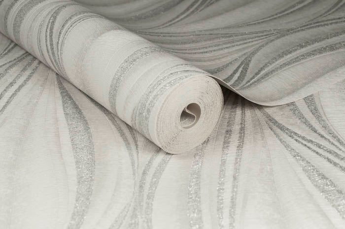 Graham & Brown Tango White & Silver Geometric wallpaper 101397