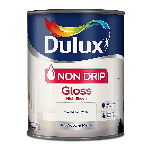 Dulux White Non Drip Gloss Wood & Metal 750ml