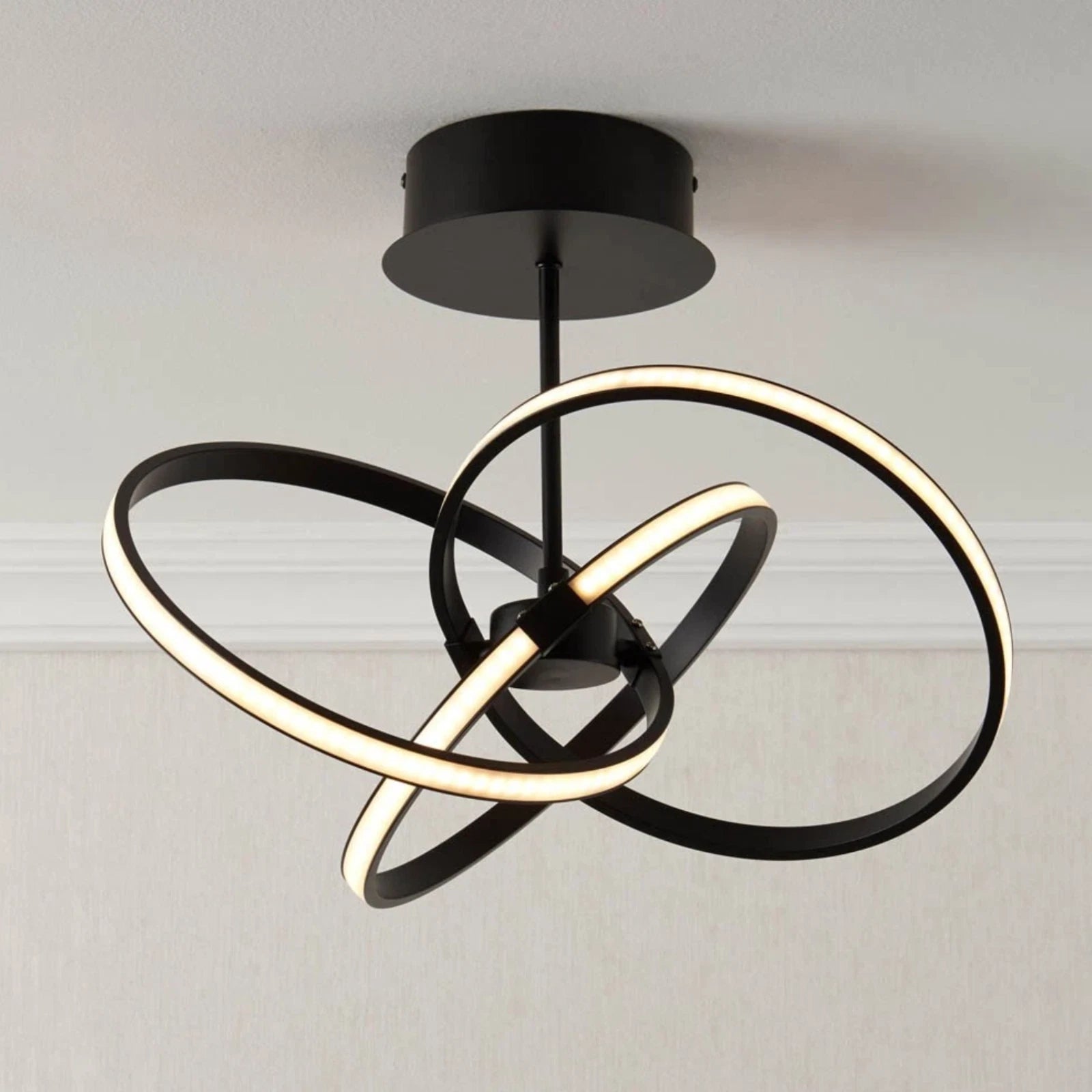 Endor Contemporary Integrated LED Black Dimmable Modern Ceiling Light lf36