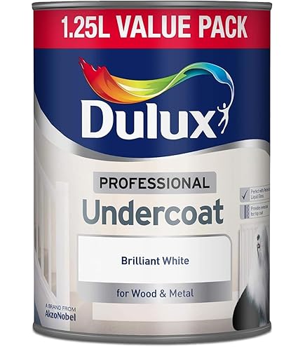 Dulux 1.25L Professional Undercoat Brilliant White For Wood And Metal