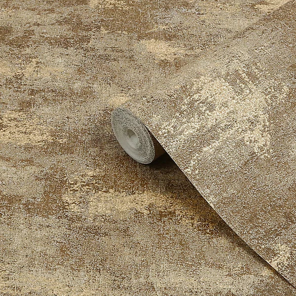 Graham & Brown Urban Plaster Bronze Wallpaper 128802