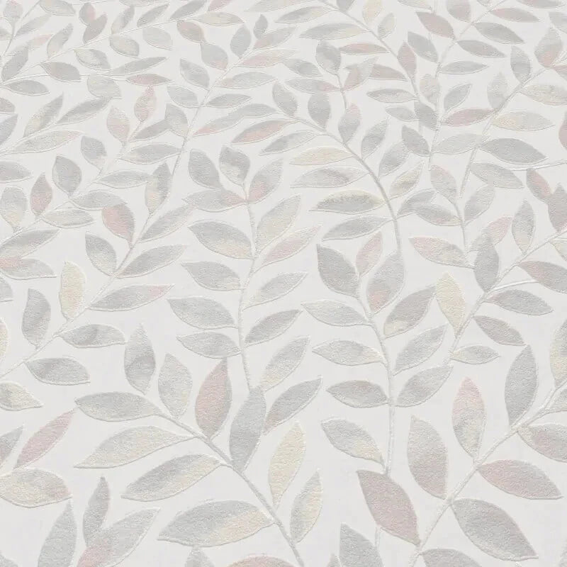 Erismann Opus Ameroso Grey Pastel Leaf Floral Wallpaper 10462-10