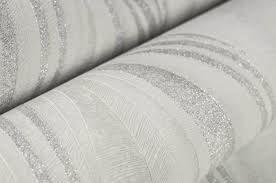 Graham & Brown Tango White & Silver Geometric wallpaper 101397