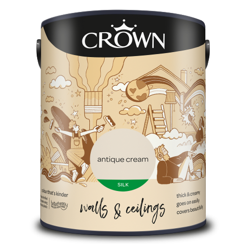 Crown Antique Cream Silk Paint 5L
