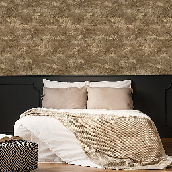 Graham & Brown Urban Plaster Bronze Wallpaper 128802