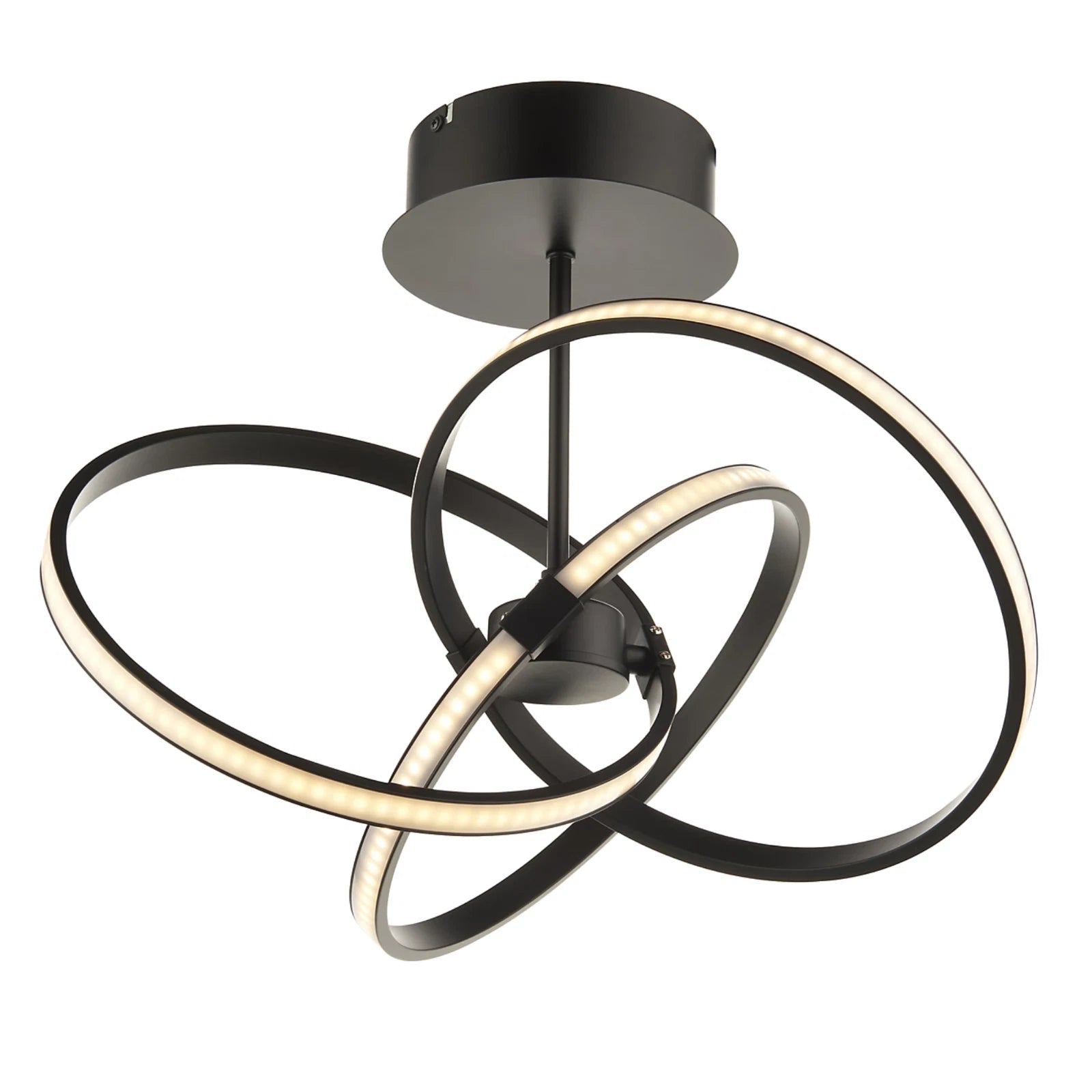 Endor Contemporary Integrated LED Black Dimmable Modern Ceiling Light lf36