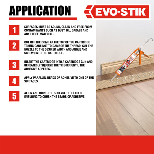 Evo-Stik Sticks Like Sh*t All Weather Adhesive 290ml White