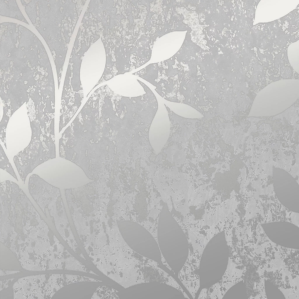 Superfresco Milan Silver & Grey Floral Trail Wallpaper 106404