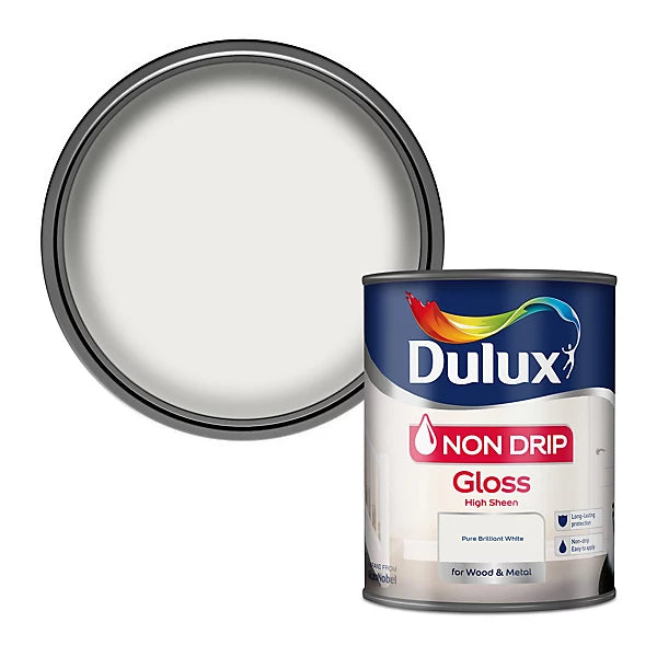 Dulux White Non Drip Gloss Wood & Metal 750ml