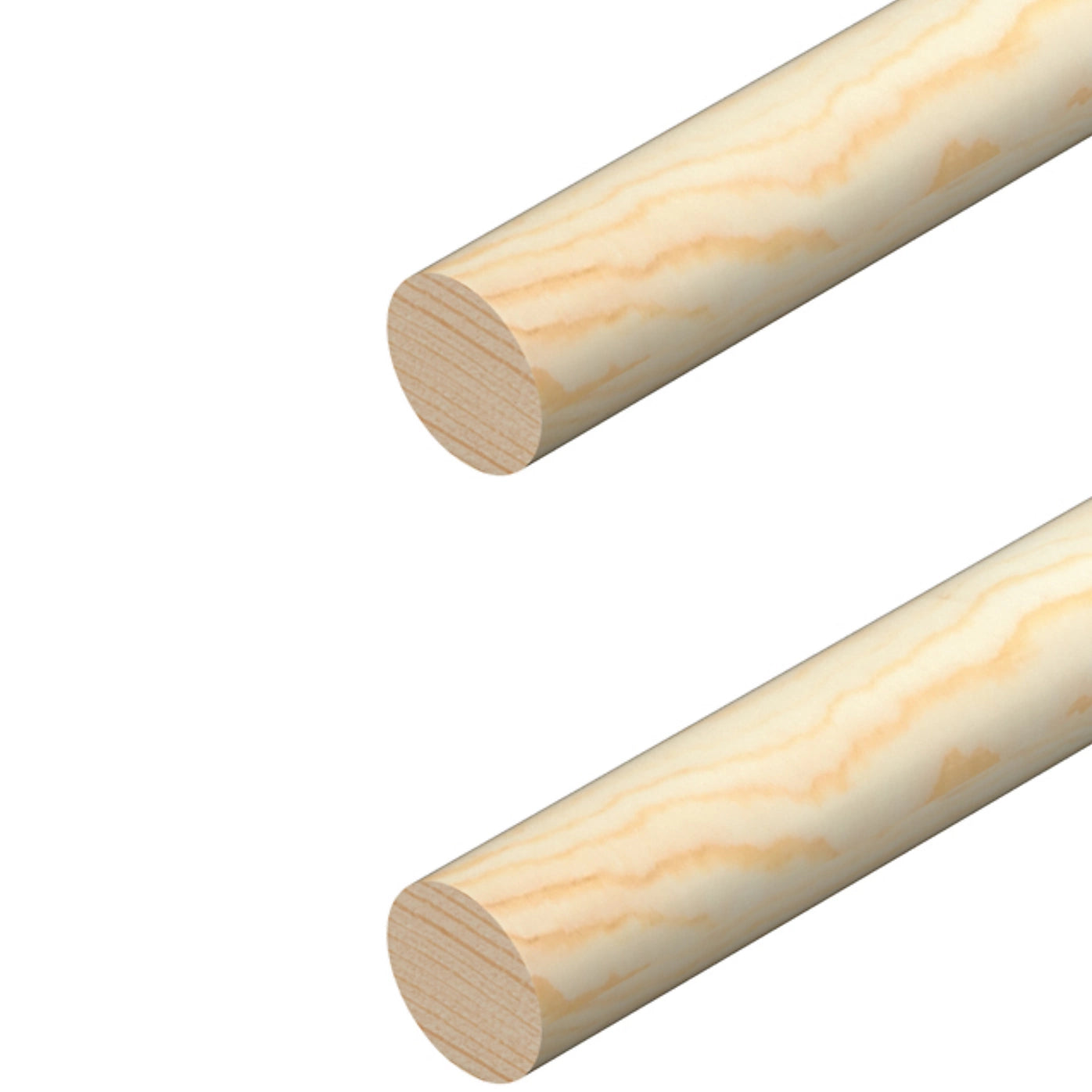 Light Hard Wood Dowel 9mm x 9mm 1.2m x 4 Total 4.8 Meters rtm822