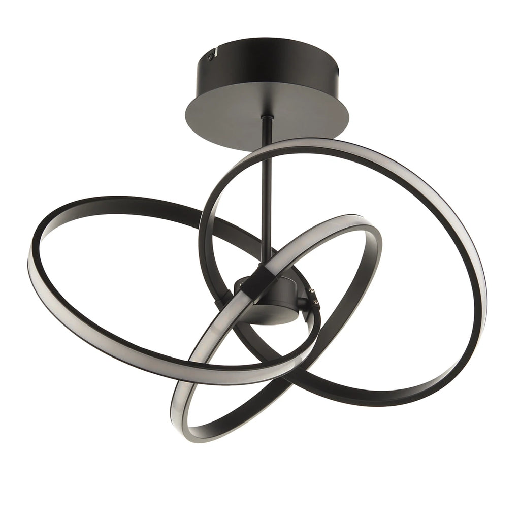 Endor Contemporary Integrated LED Black Dimmable Modern Ceiling Light lf36