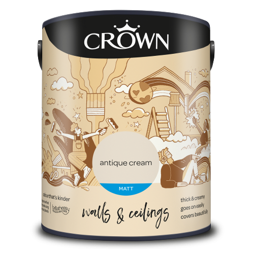 Crown Antique Cream Matt Paint 5L