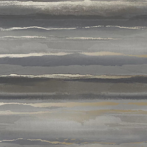 Rasch Mirage Horizon Storm Grey Stripe Wallpaper 282954