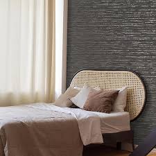 Graham & Brown Chunky Weave Charcoal Wallpaper 122436