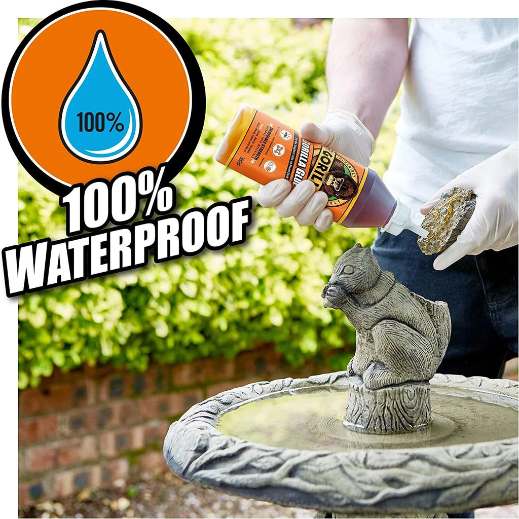 Gorilla Glue For Wood Stone Metal Ceramic Glass Tough & Waterproof 60ml