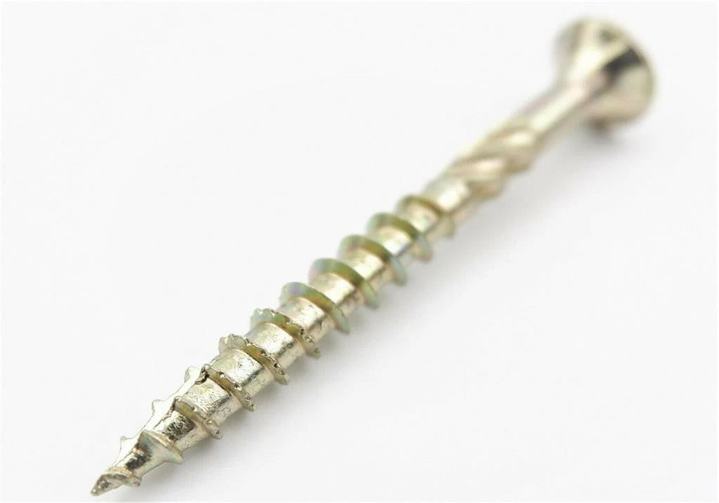 ForgeFix ForgeFast 5 x 100mm (Tub of 300) Elite Anti Split Wood Screws Yellow Boxed Pozi PZ