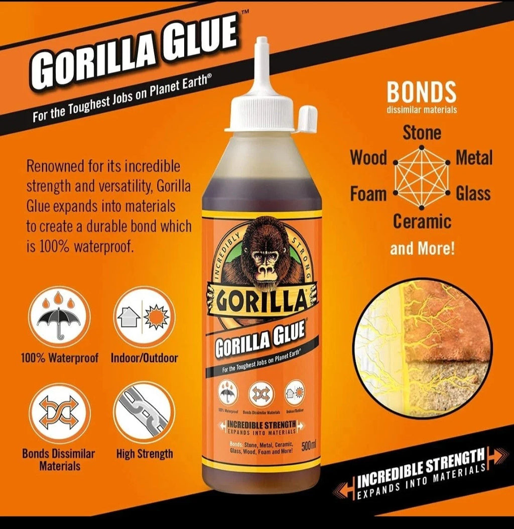 Gorilla Glue Multi Purpose Original Glue Strong Waterproof 115ml