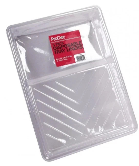 5 x Prodec Moulded Plastic Tray Liners for 9" Paint Rollers