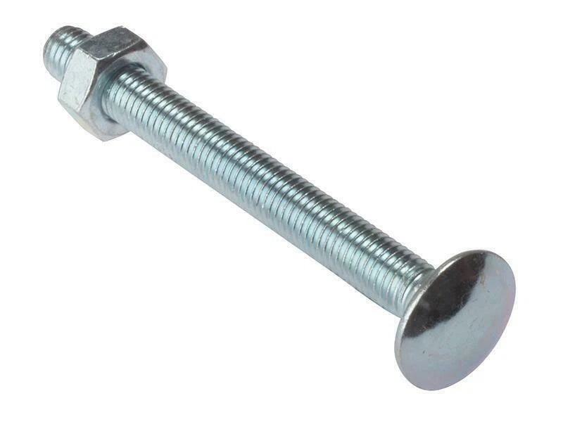 ForgeFix m12 x 150mm Carriage Bolts And Nuts (Pack of 5)