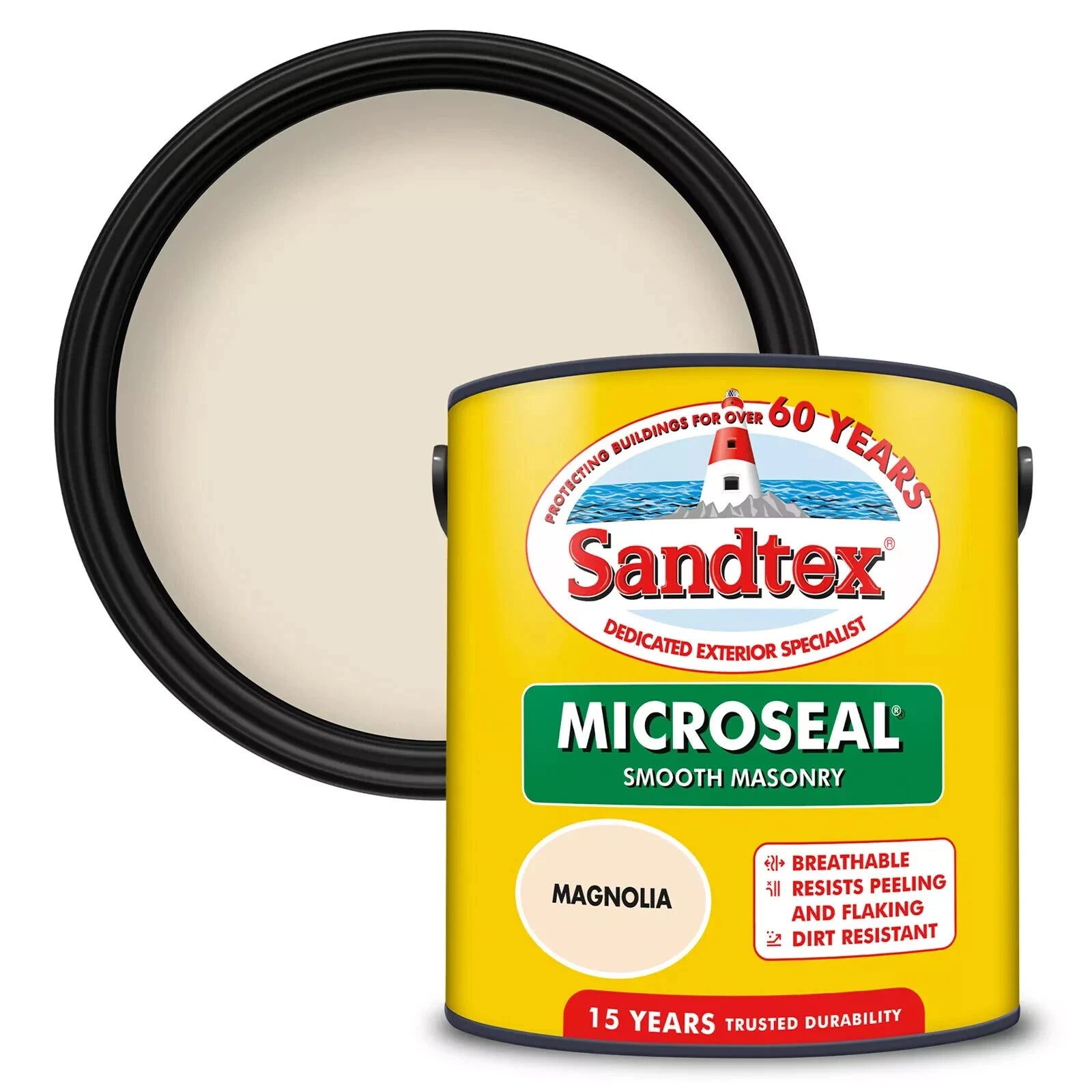 Sandtex Magnolia Masonry Paint Ultra Smooth 5L