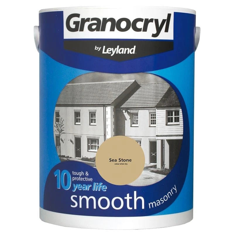 Granocryl Leyland Sea Stone 5L Litres Smooth Masonry Outside Outdoor Paint