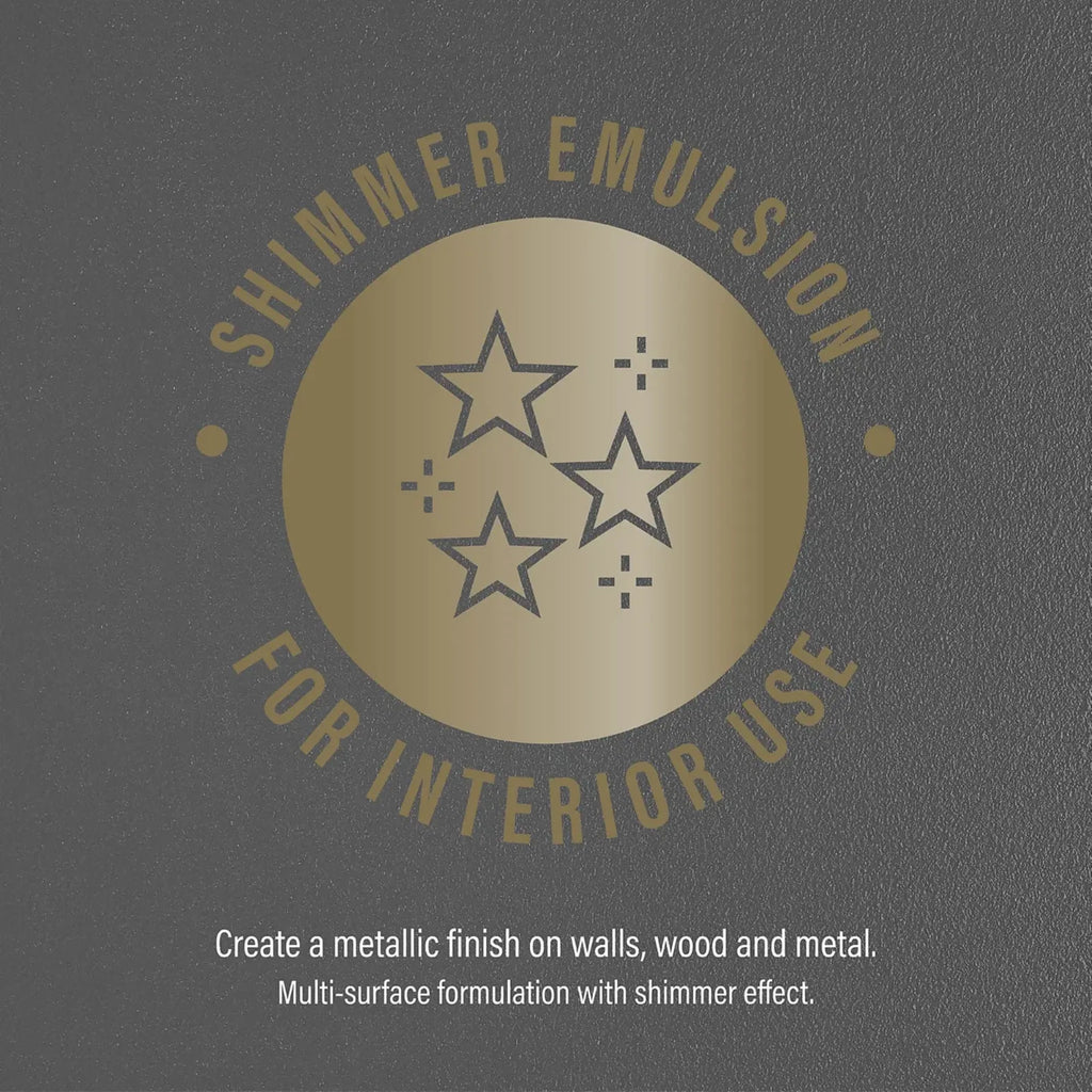 Sophistication Crafted By Crown Lustrous Metallic Interior Wall Wood Paint 1.25L