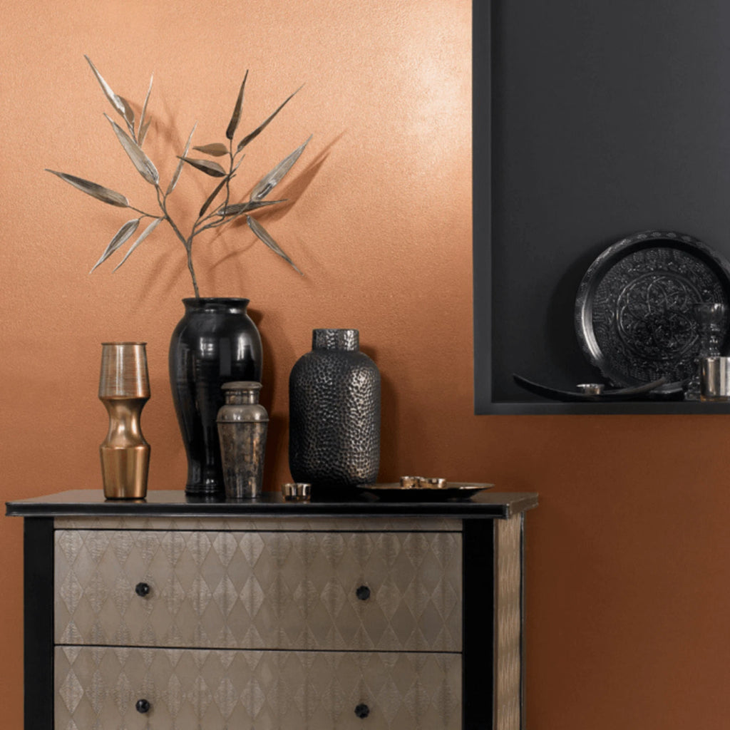Copper Crafted By Crown Lustrous Metallic Interior Wall & Wood Paint 1.25L