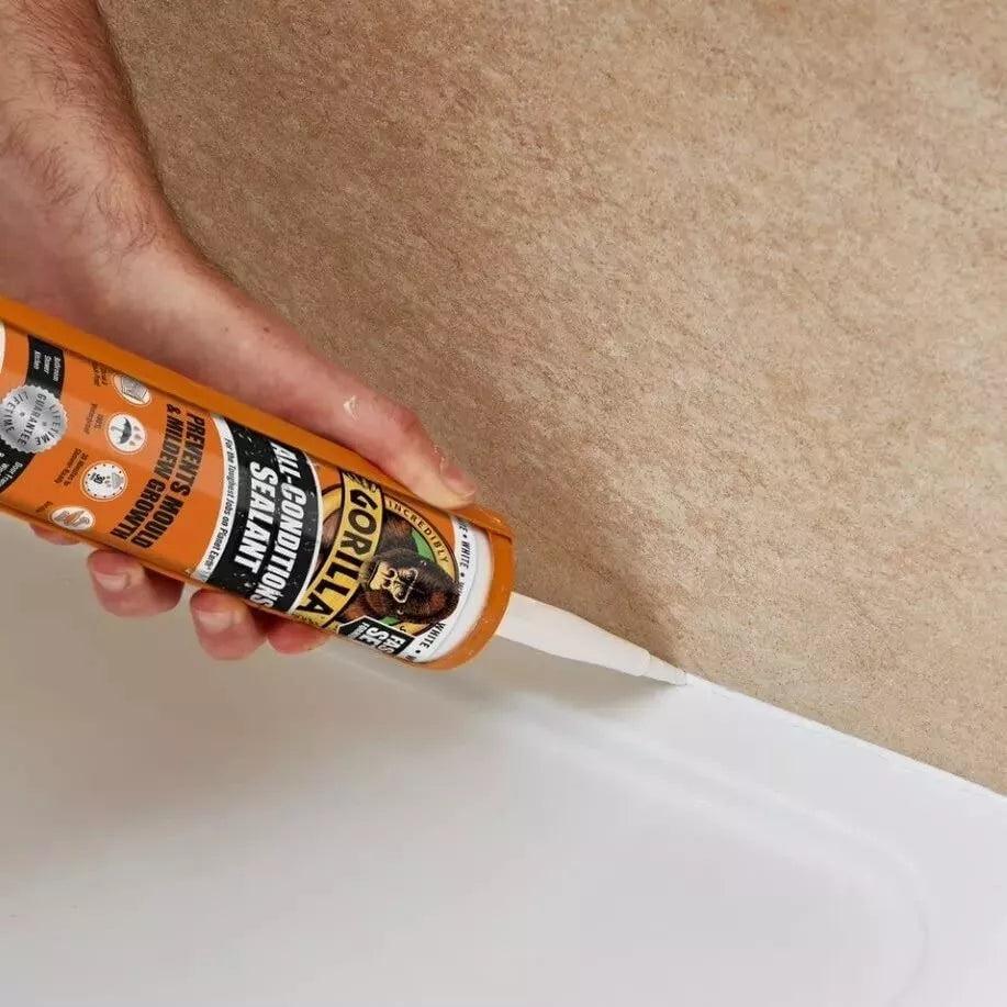 Gorilla Sealant Silicone Sealant Clear 295ml All Conditions