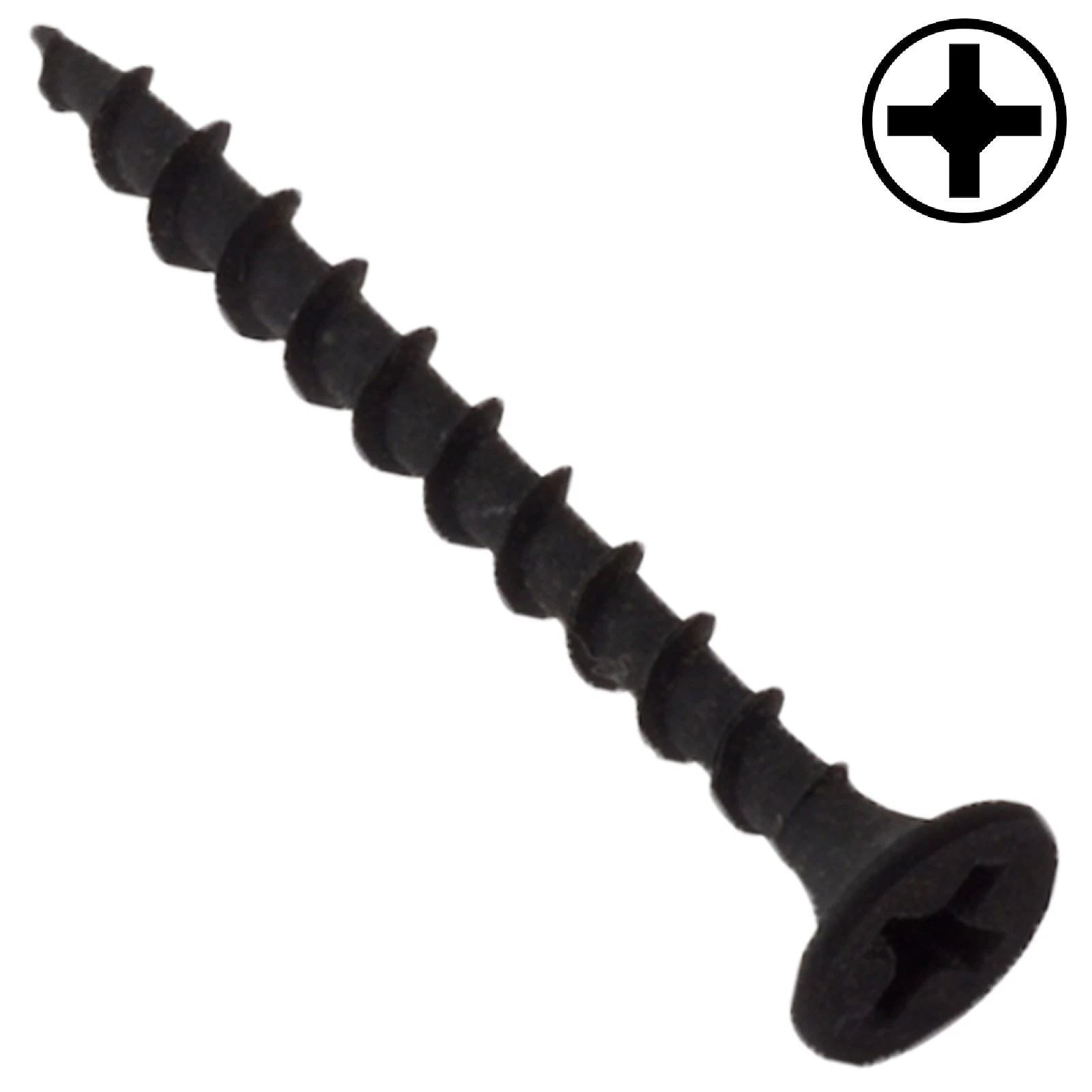 ForgeFix 100mm (Box of 500) Drywall Plasterboard Screws Black Phillips PH