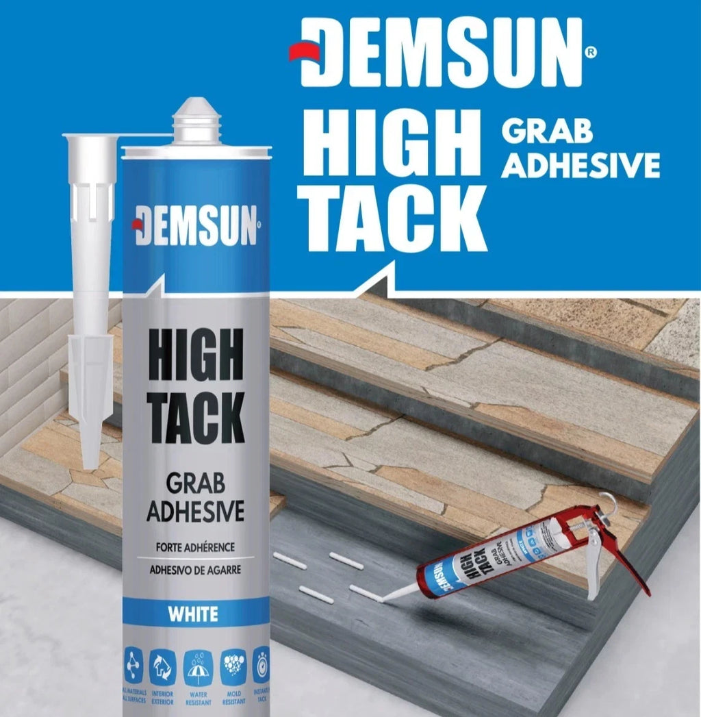 Demsun High Tack White Multi Purpose Grab Adhesive Glue Sealant 290ml