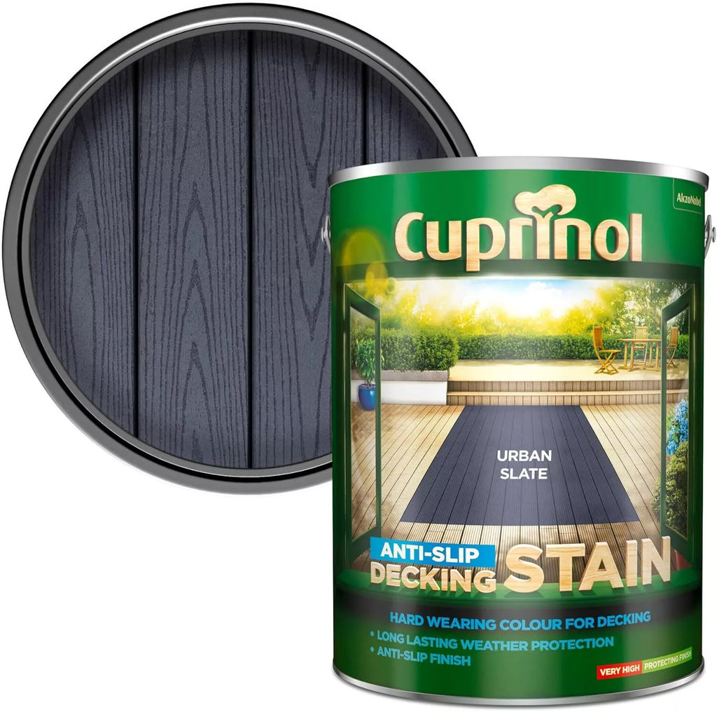 Cuprinol Anti-Slip Decking Stain Urban Slate 5L
