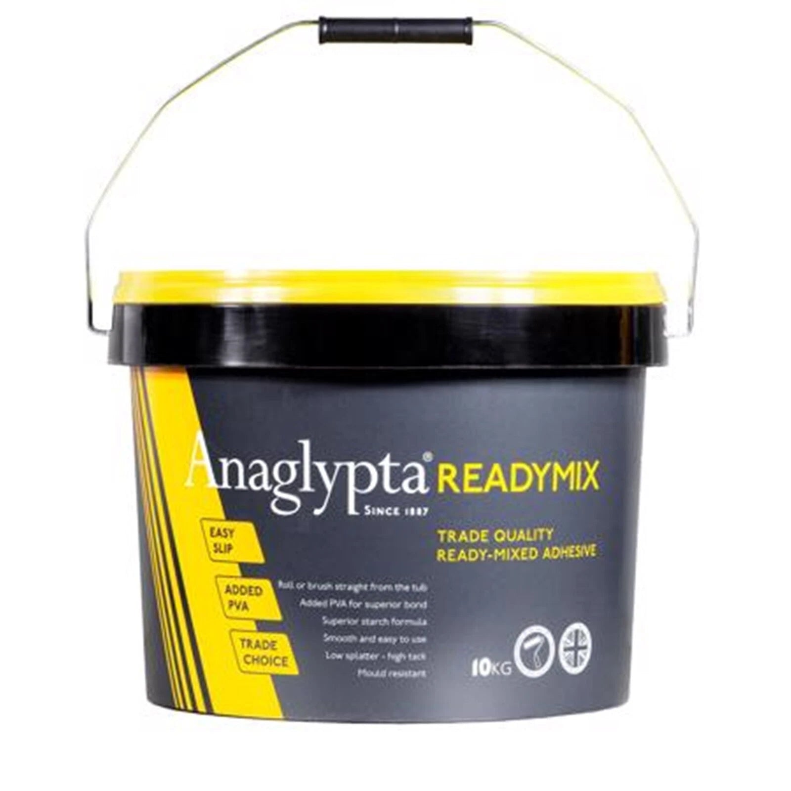Anaglypta Ready Mix Wallpaper Paste Adhesive Mixed 10kg Tub
