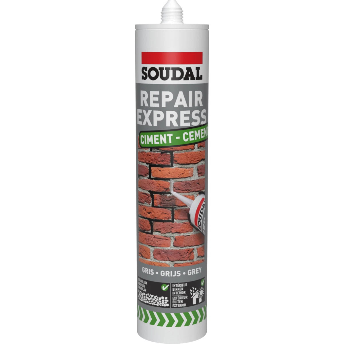 Soudal Grey Repair Express Cement 290ml
