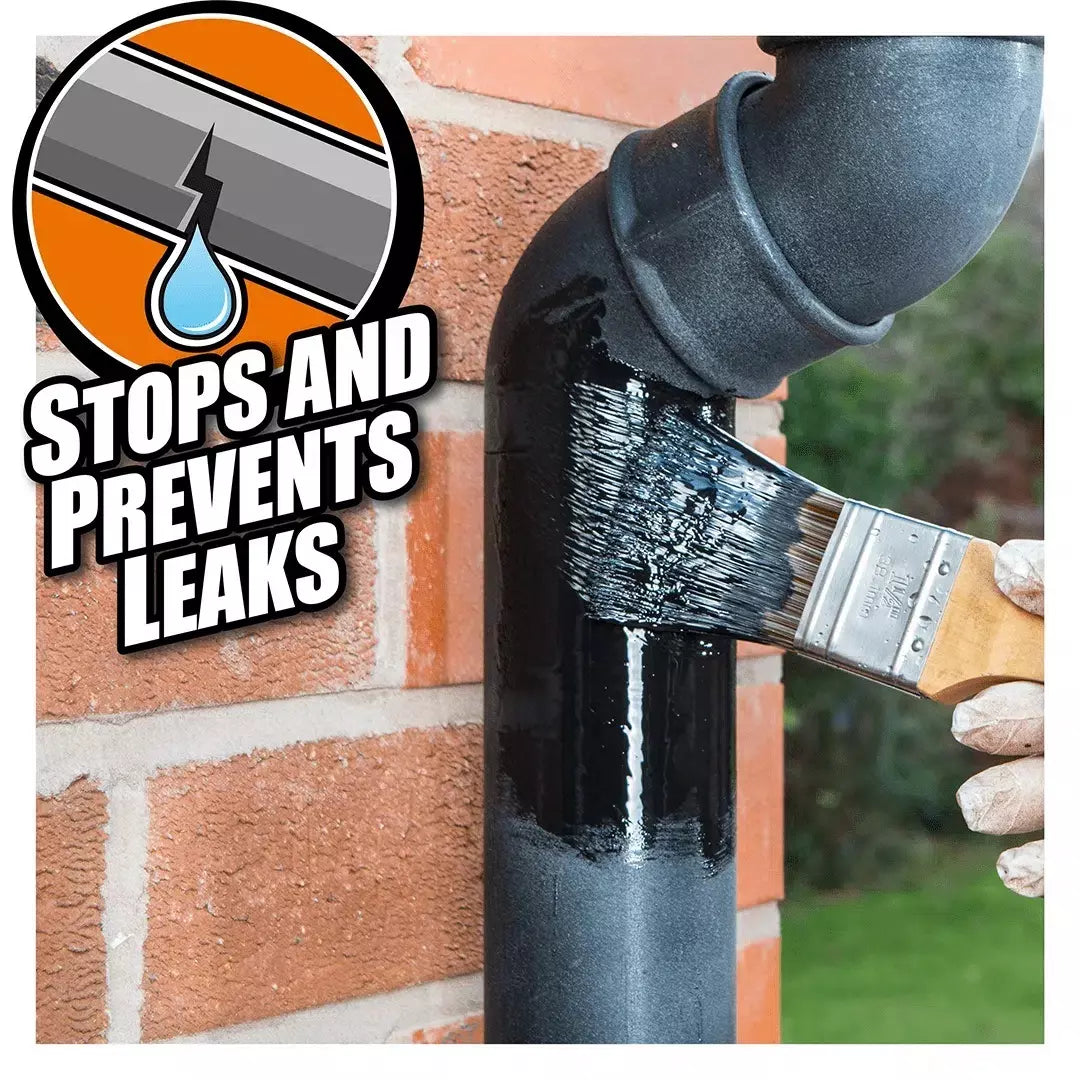 Gorilla Waterproof Coat & Seal Leak Seal Liquid Coating Flexible 473ml Black