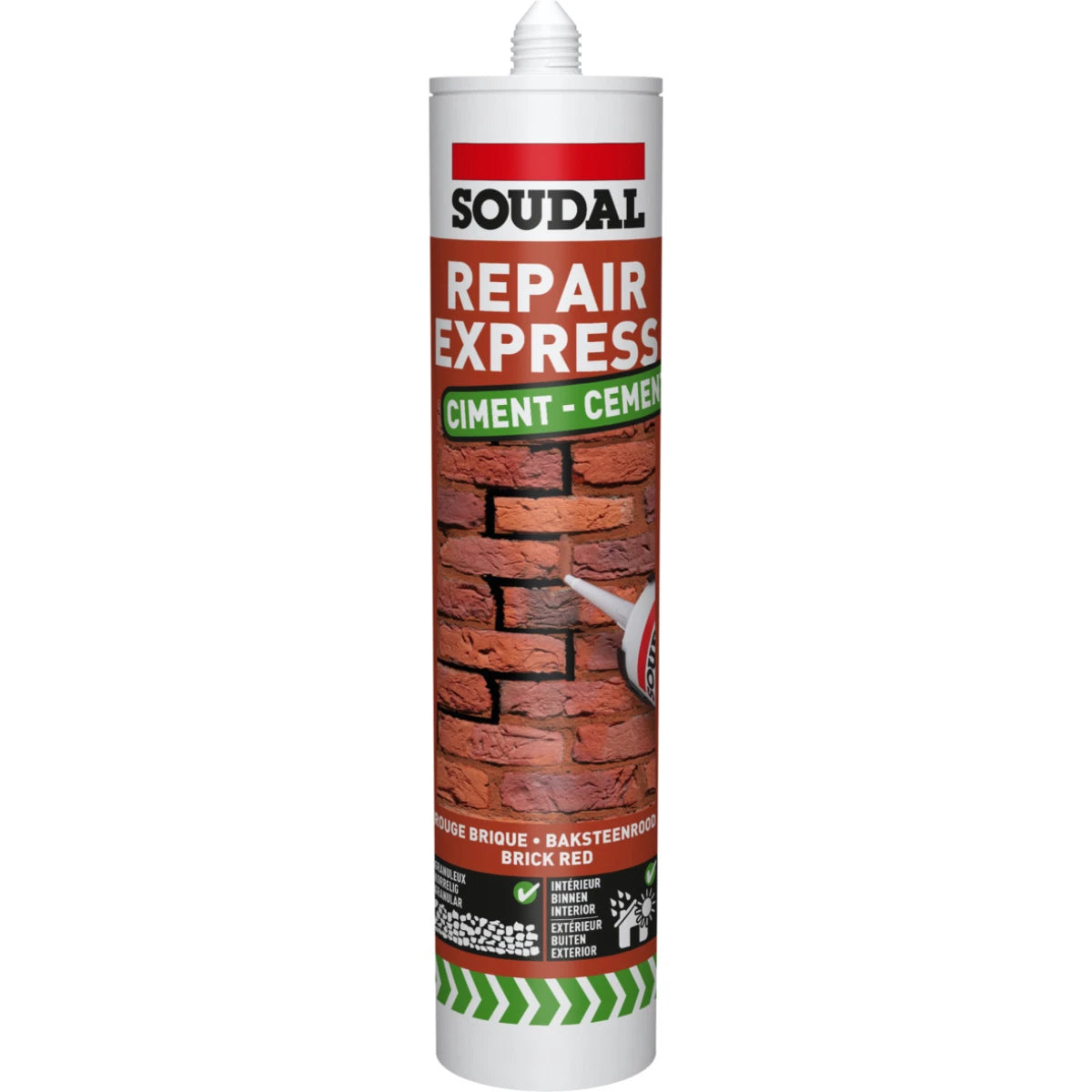 Soudal Brick Red Repair Express Cement 290ml