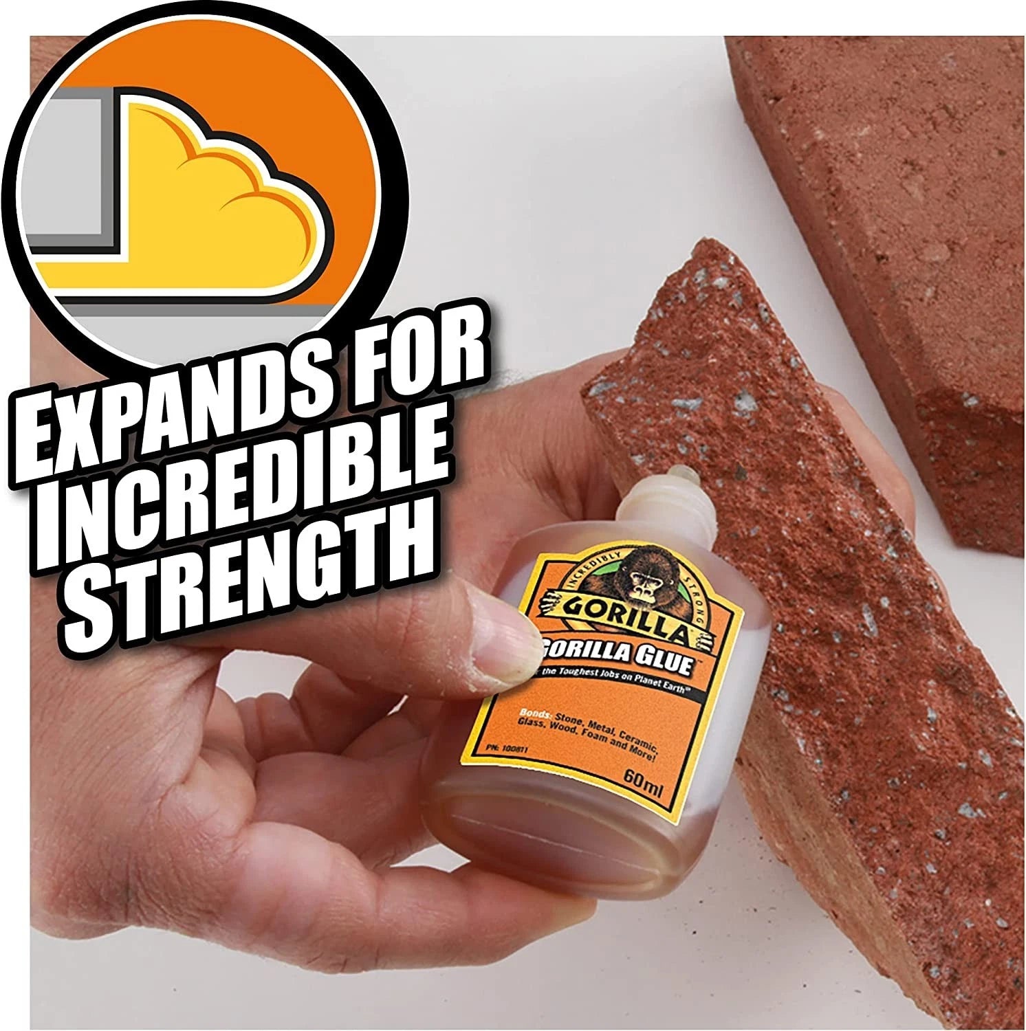 Gorilla Glue For Wood Stone Metal Ceramic Glass Tough & Waterproof 60ml