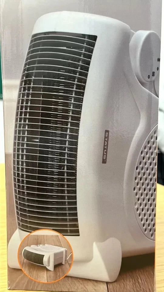 Status Dual Position Electric Fan Heater 2000W Portable Hot & Cold Settings