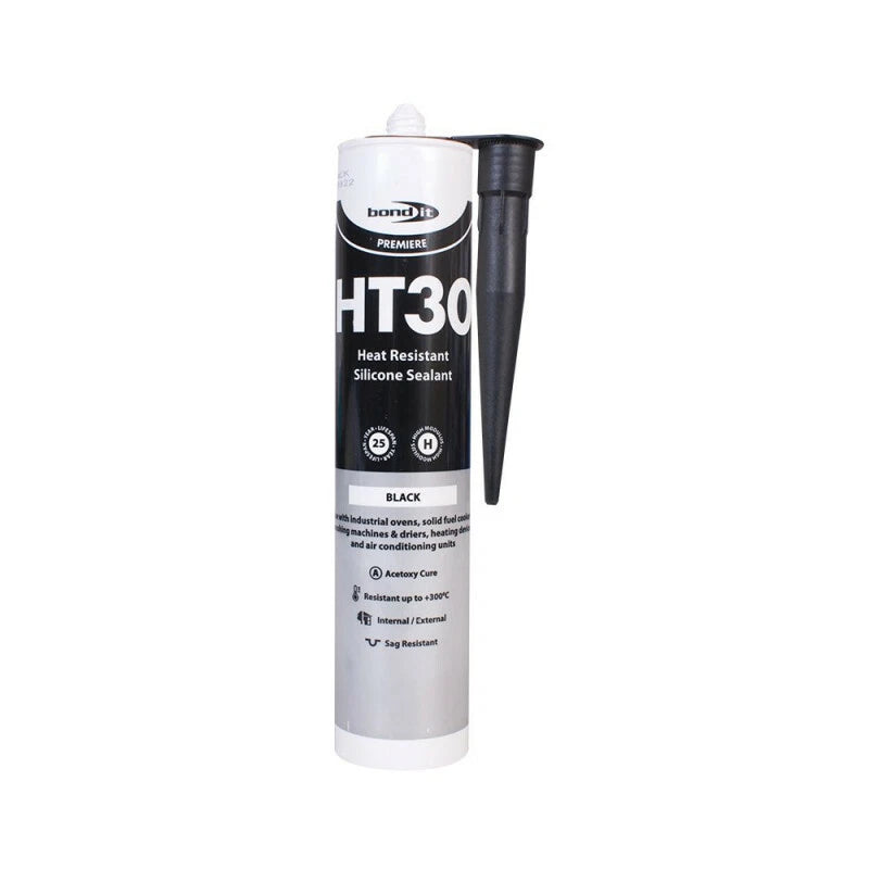 BLACK HEAT RESISTANT SILICONE SEALANT HIGH TEMP HT30