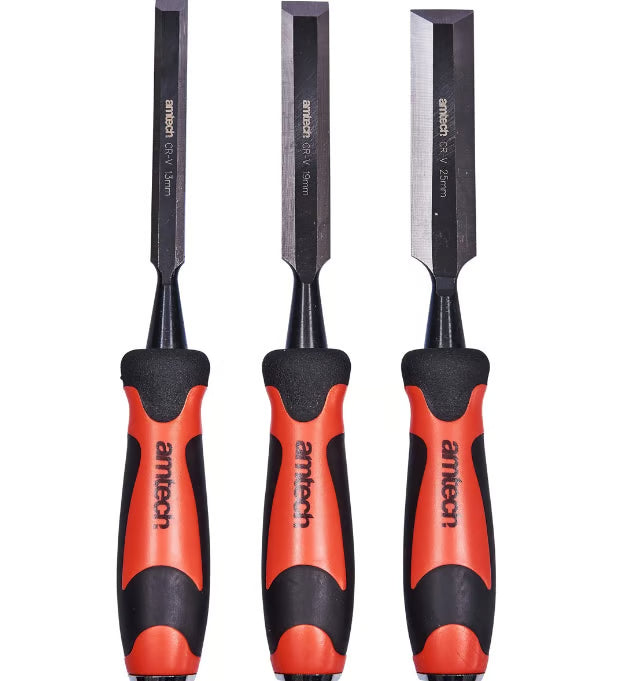 Amtech 3 Piece Bevel Edge Chisel Set E0698